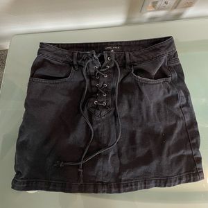 Kendall and Kylie black jeans mini skirt